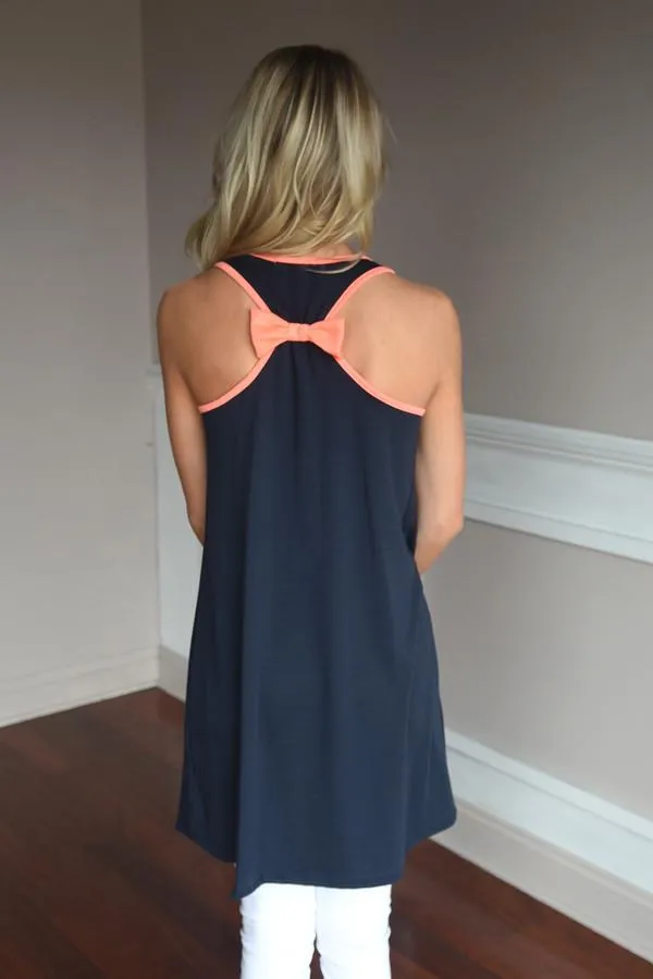 Anchor Tank Top ~ Coral