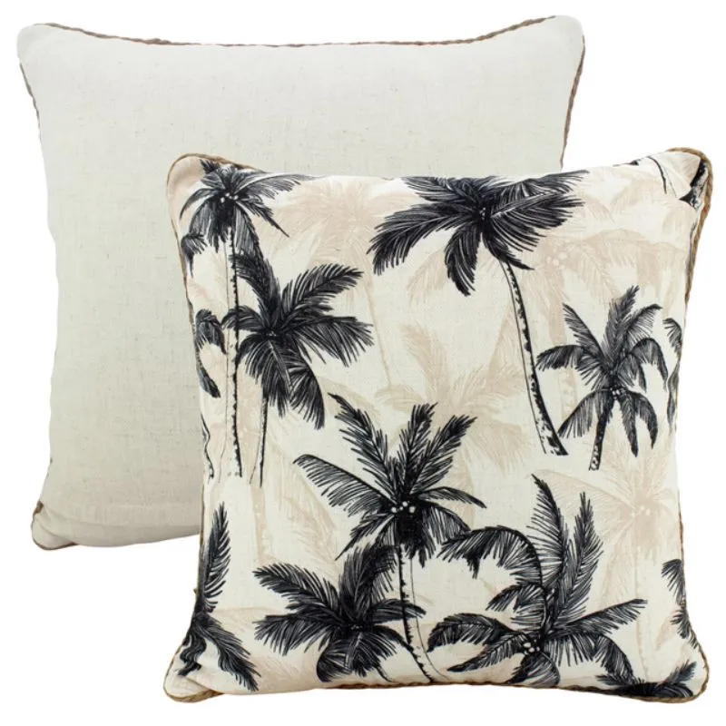 Autumn Tropics Linen Cushion - 50cm x 50cm