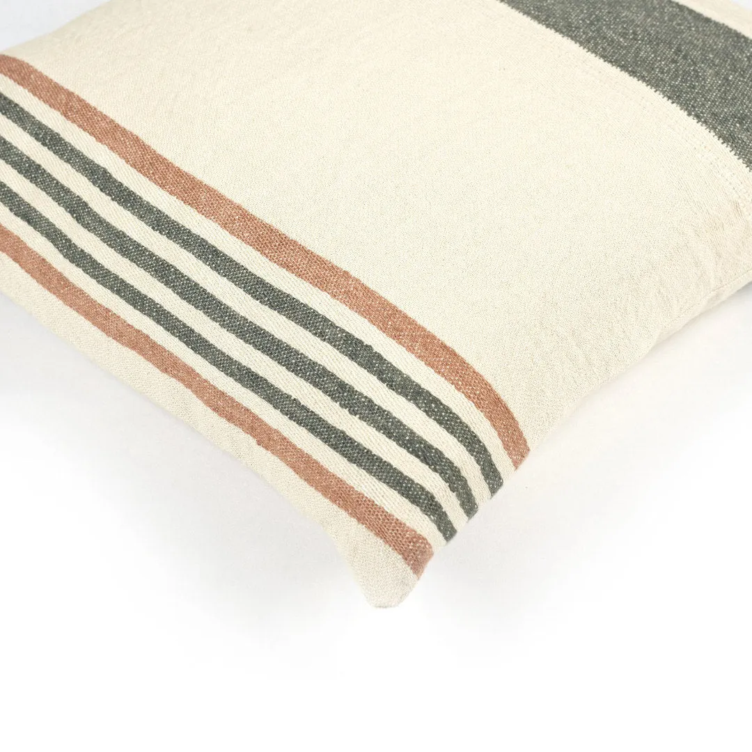 Belgian Linen Pillow Cushion Cover | Laguna Verde | 50x50cm | Libeco Linen
