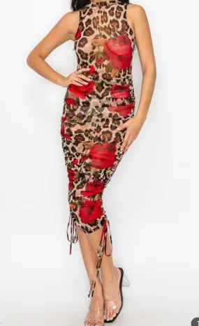 Cheetah Rose Dress