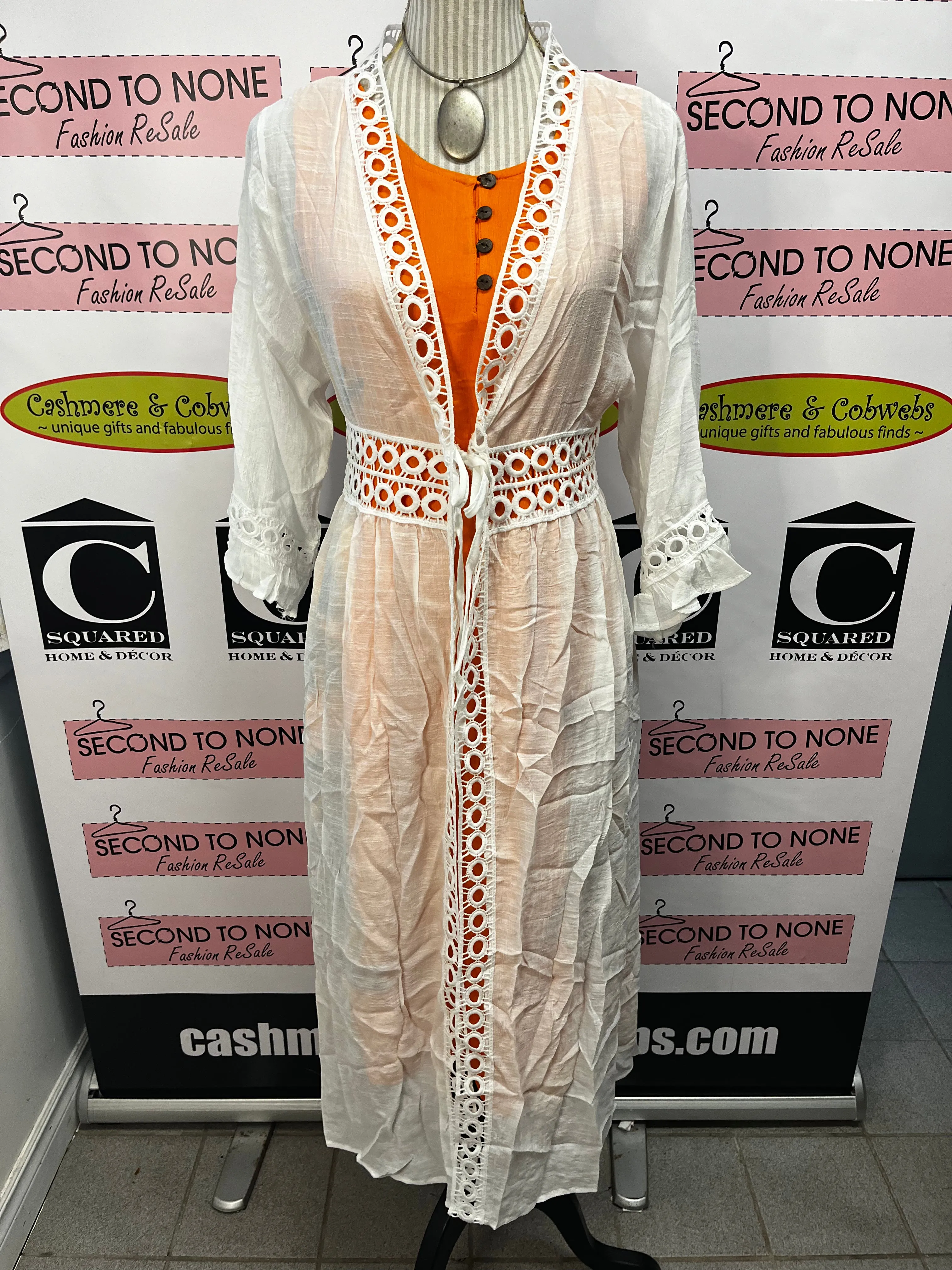 Cutout Tie Front Duster (Only 2  Colours Left!)