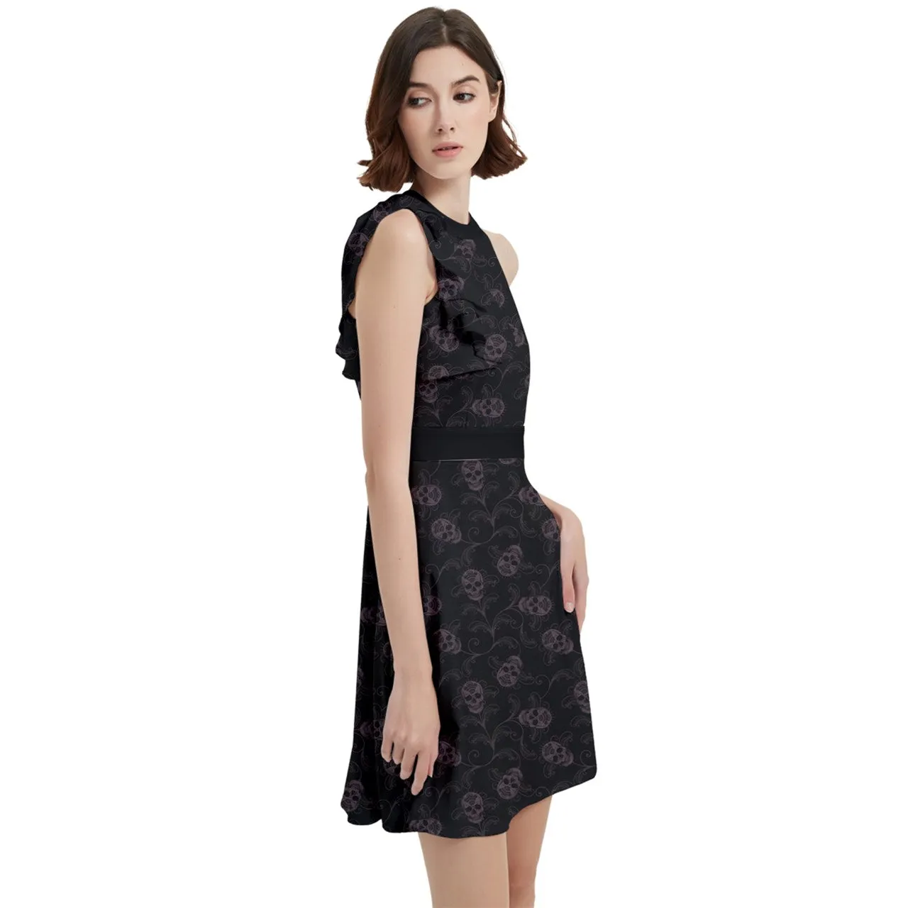 Dark Academia Cocktail Dress With Pockets