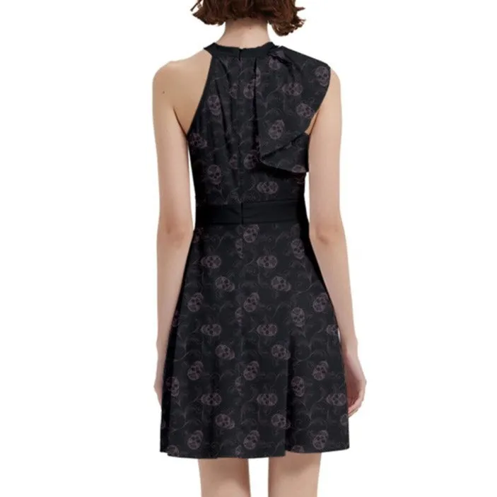Dark Academia Cocktail Dress With Pockets