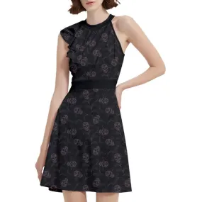 Dark Academia Cocktail Dress With Pockets