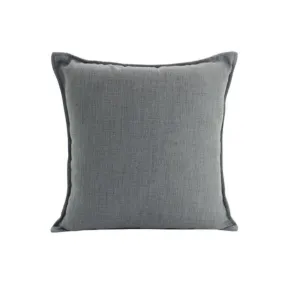 Dark Grey Linen Cushion - 45cm x 45cm