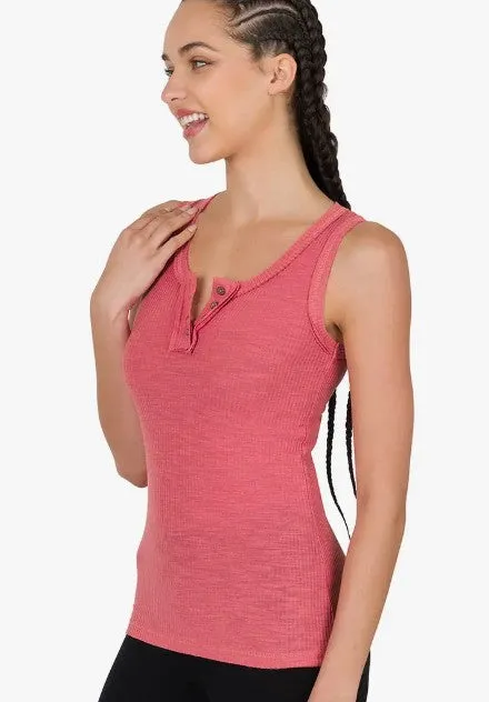 Desert Rose Ribbed Tank Top