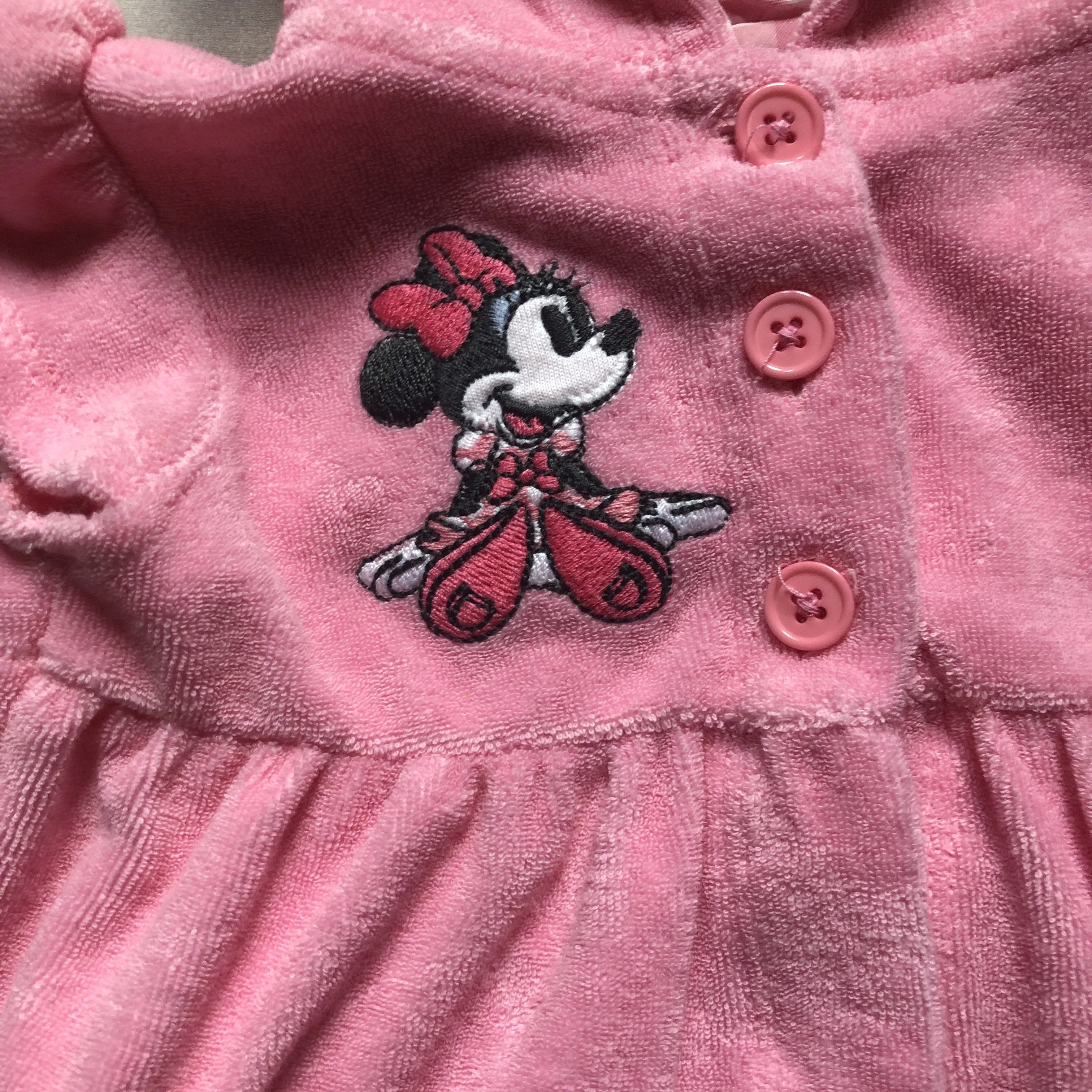 Disney Baby Pink Terry Hooded Swim Coverup