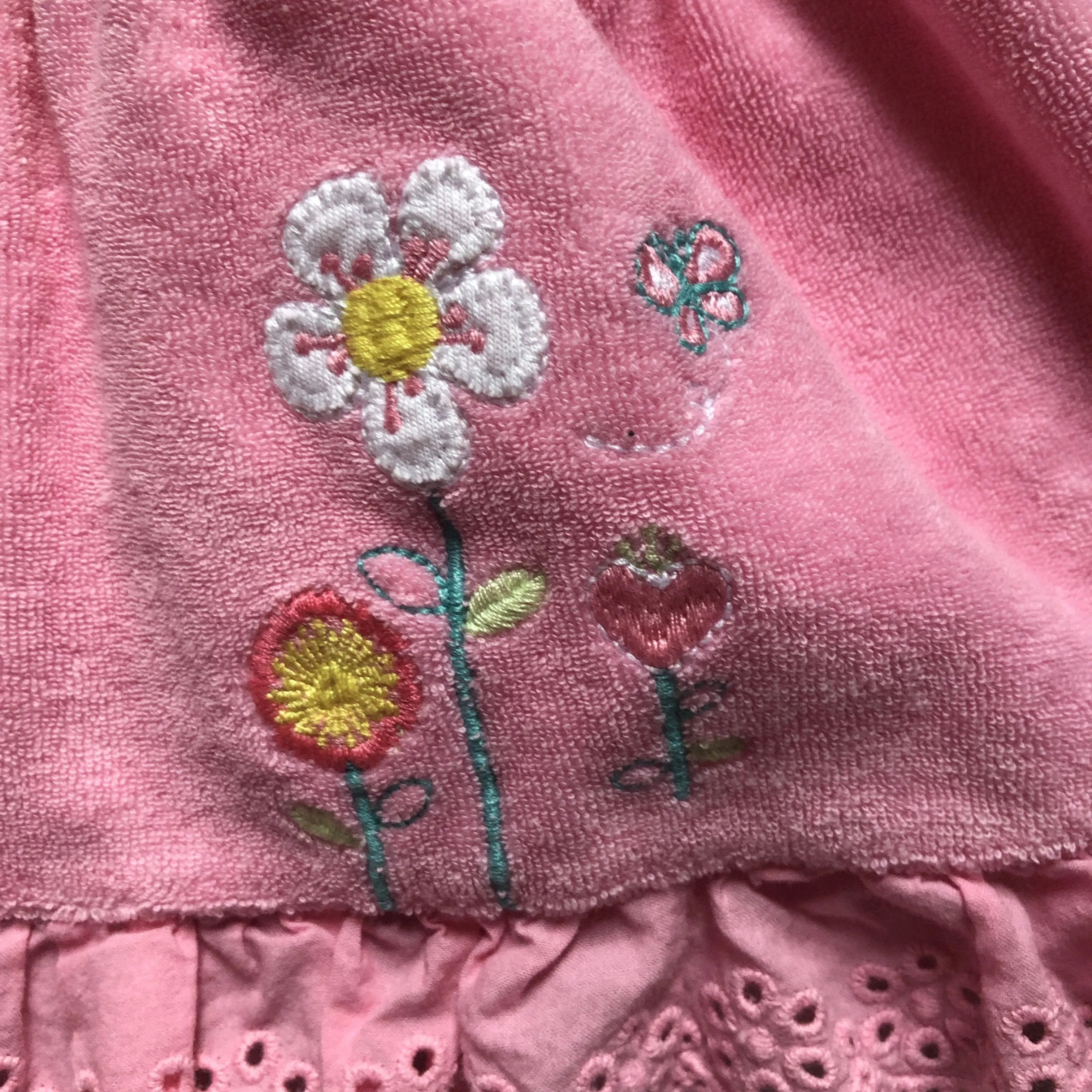 Disney Baby Pink Terry Hooded Swim Coverup