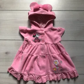 Disney Baby Pink Terry Hooded Swim Coverup