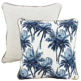 Dusk Till Palm Linen Cushion - 50cm x 50cm