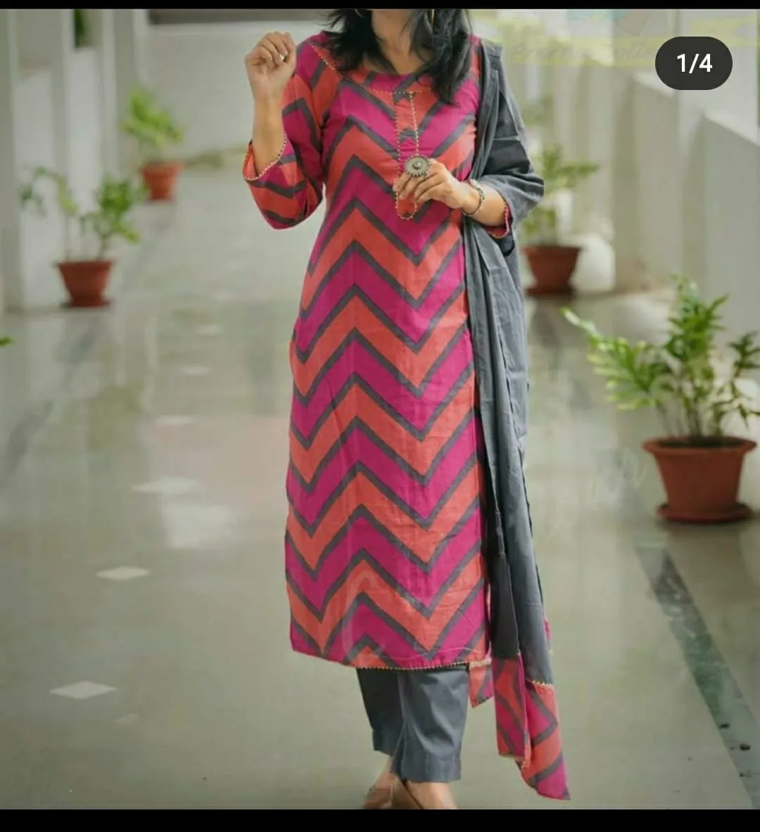 Elegant Rayon Kurti, Palazzo, and Dupatta Set