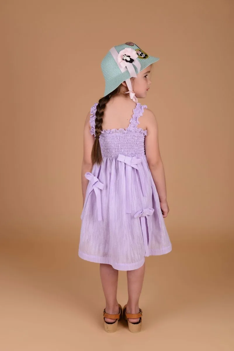GLORIA SHIMMER RIBBON DRESS