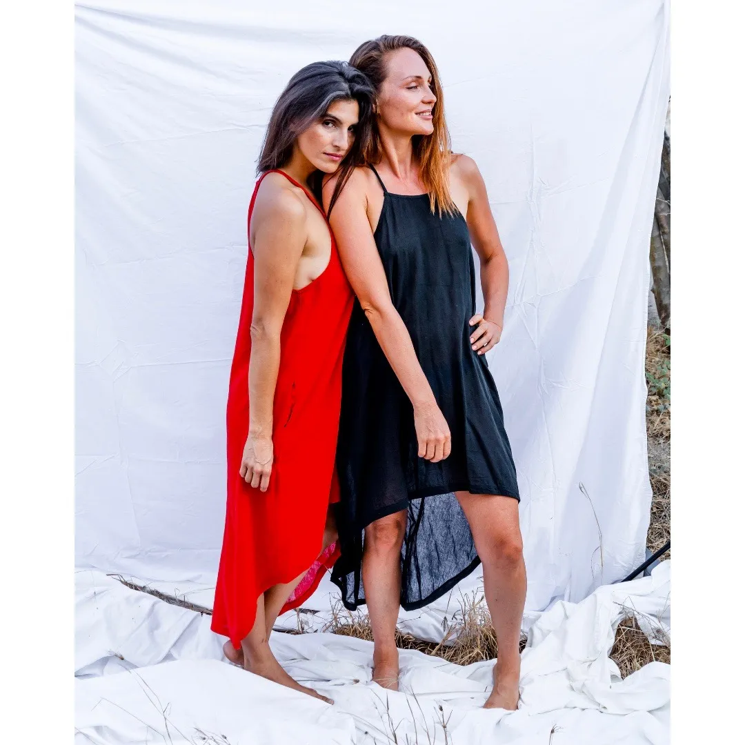 Halter Coverup Dress Negro