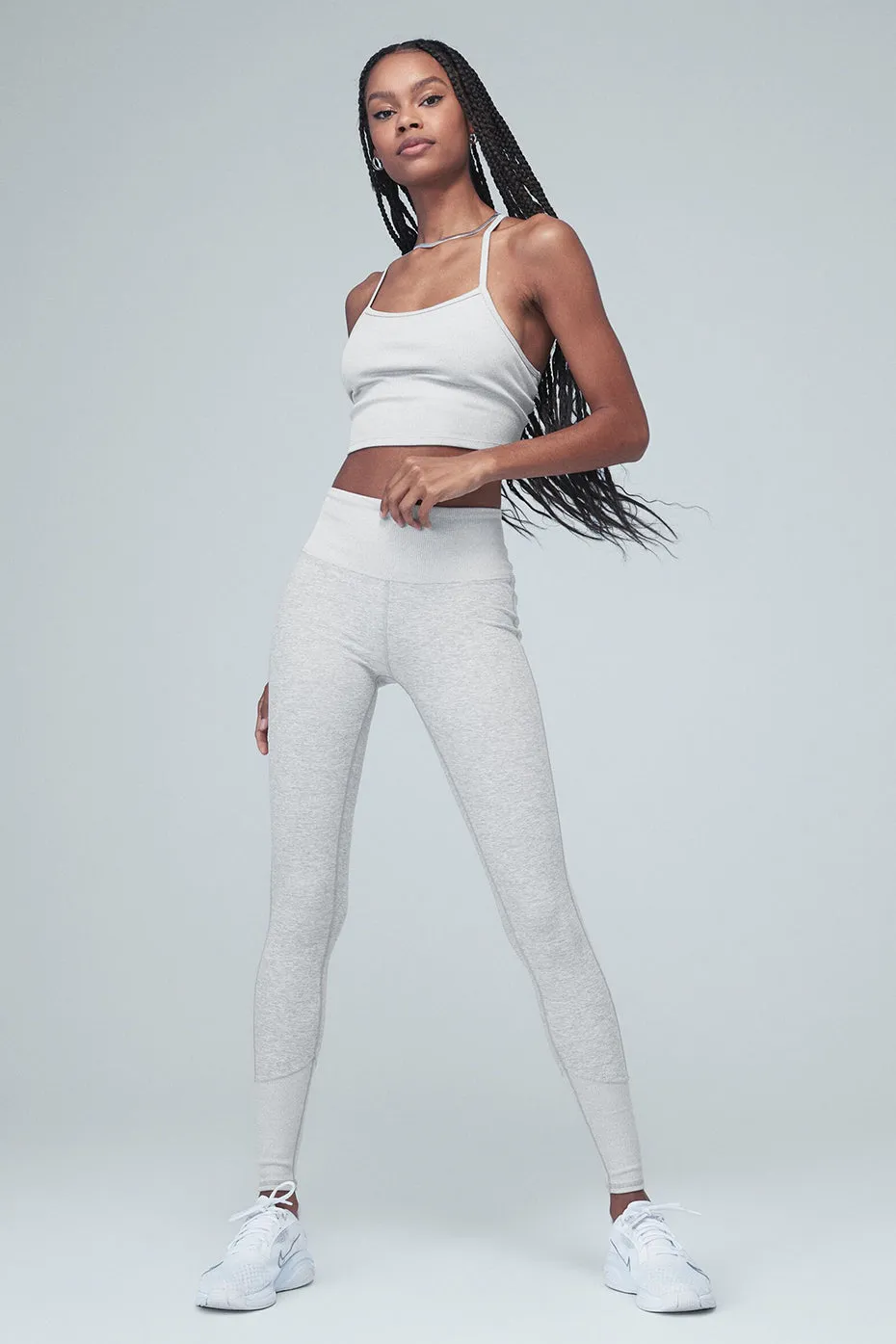 High-Waist Alosoft Lounge Legging - Athletic Heather Grey
