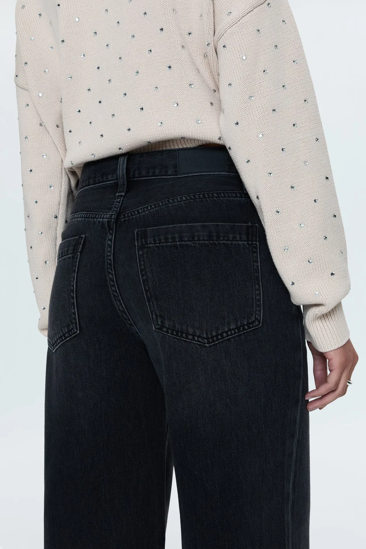 Jadyn Low Slung Palazzo Jean - Zen