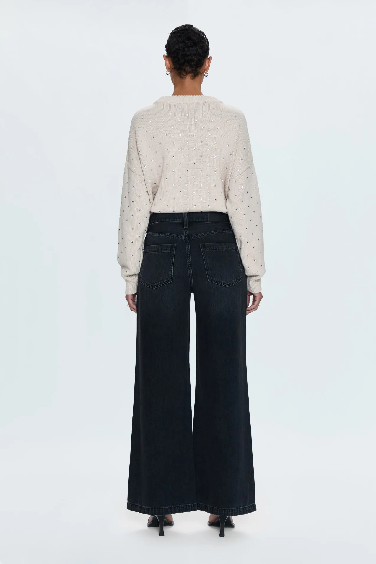 Jadyn Low Slung Palazzo Jean - Zen