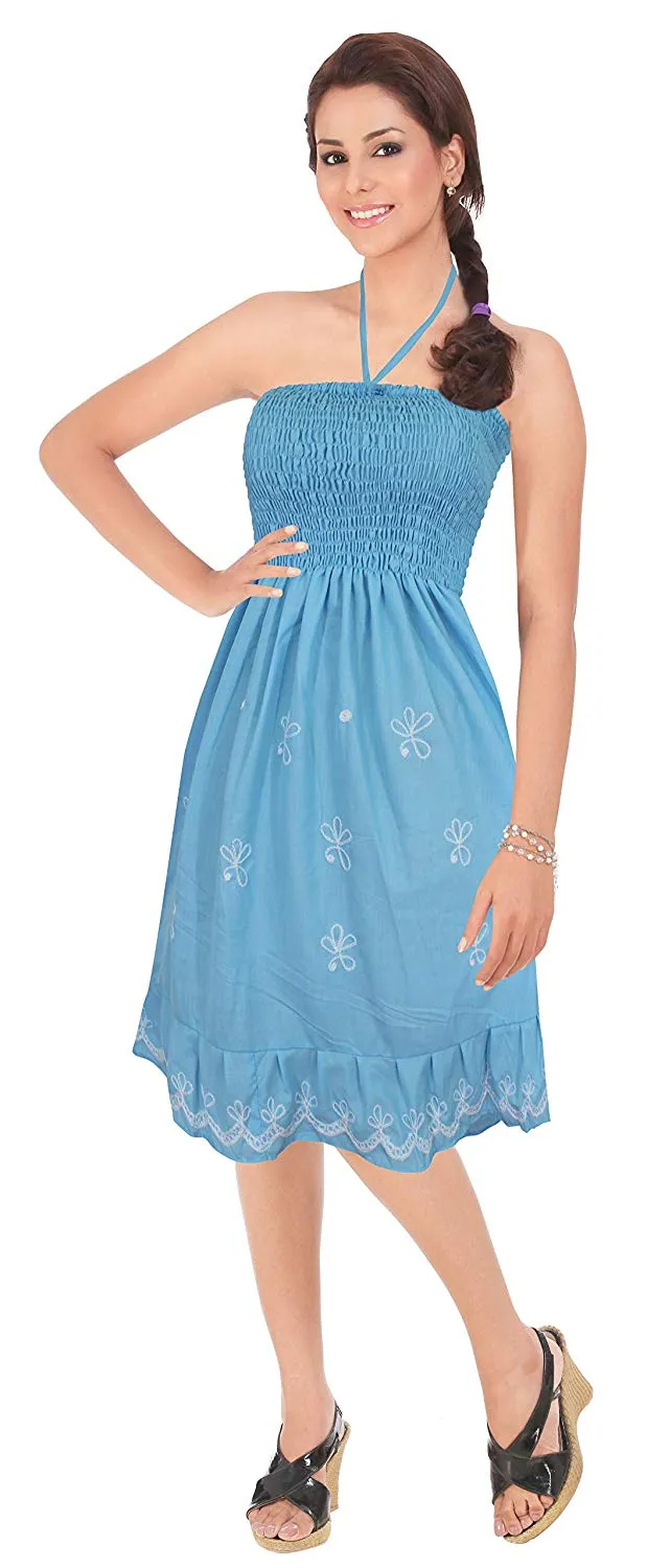 LA LEELA Women's One Size Beach Dress Tube Dress One Size