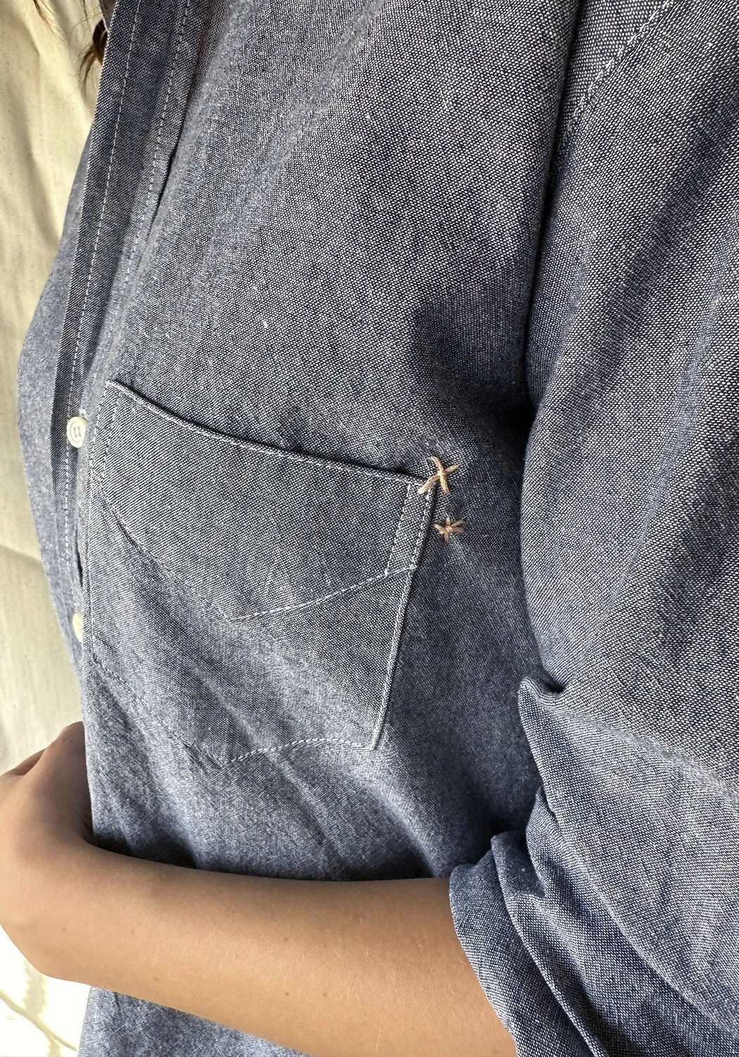 Le Classic Denim Chambray Shirt