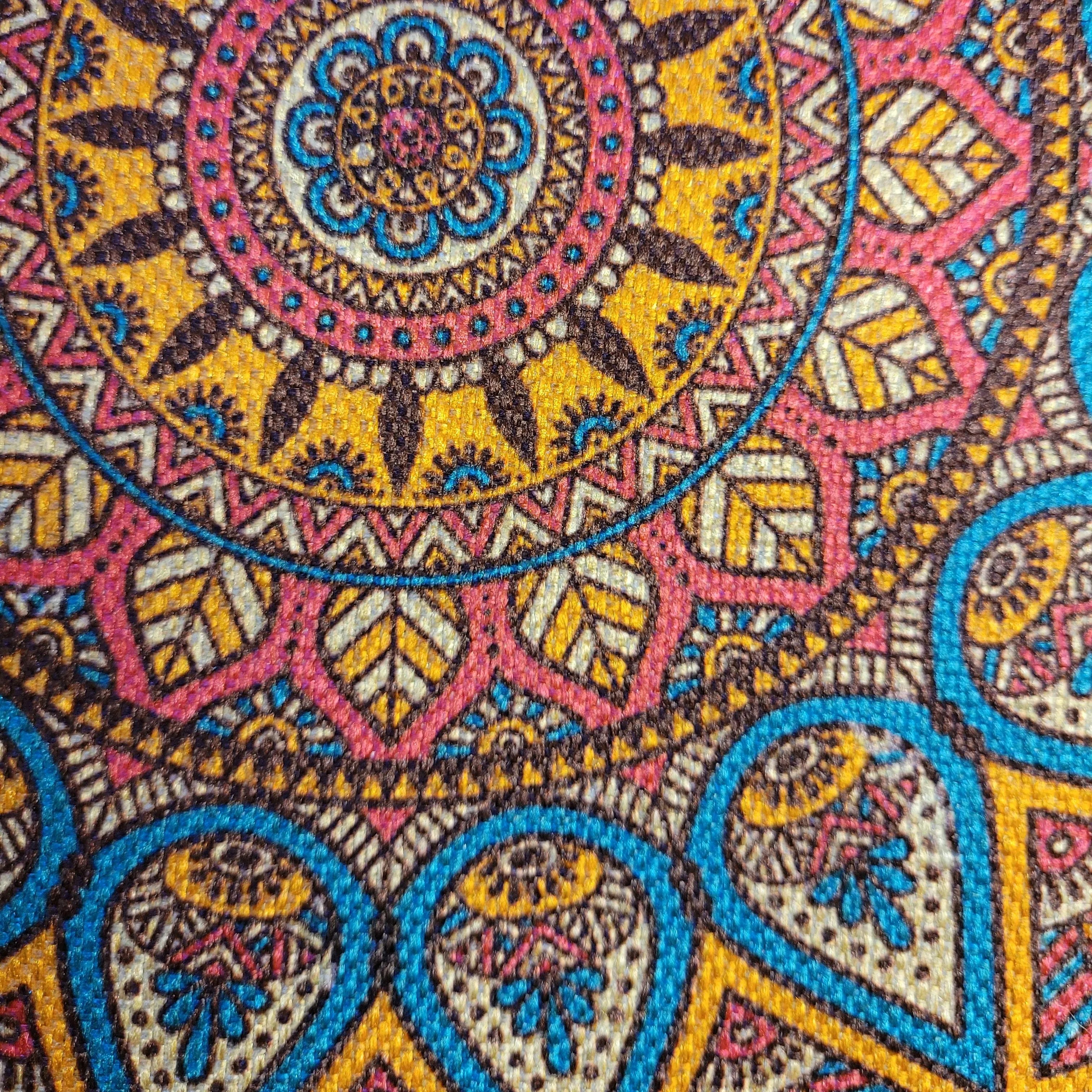 Lightly Padded 'Mandala' Print Cushion Cover
