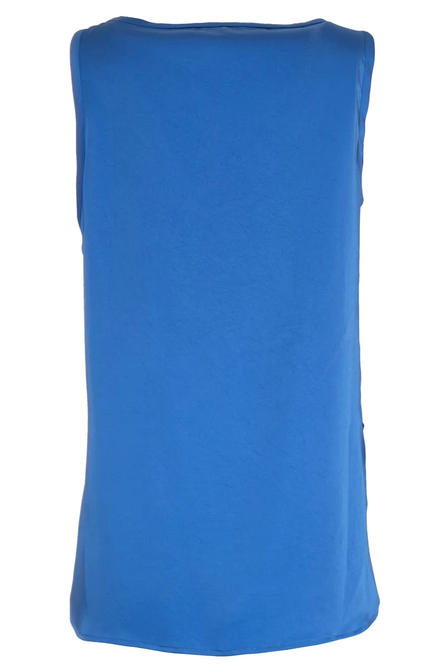 Lightweight Texture Satin Scoop Neck Tank