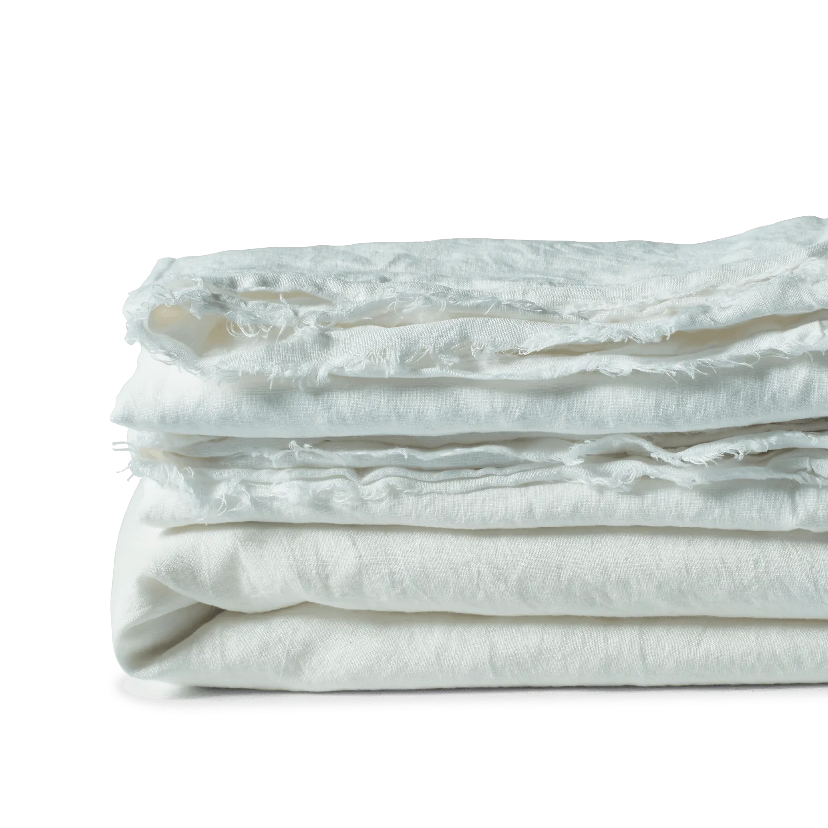 LINEN DUVET SET ANTIQ WHITE