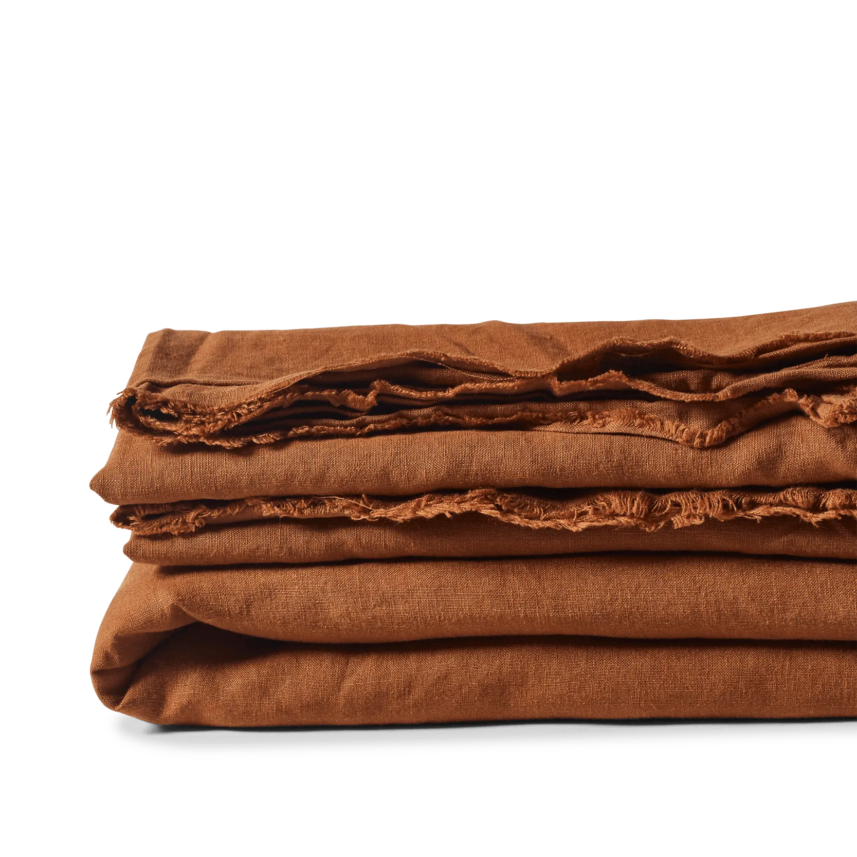 LINEN DUVET SET TOBACCO