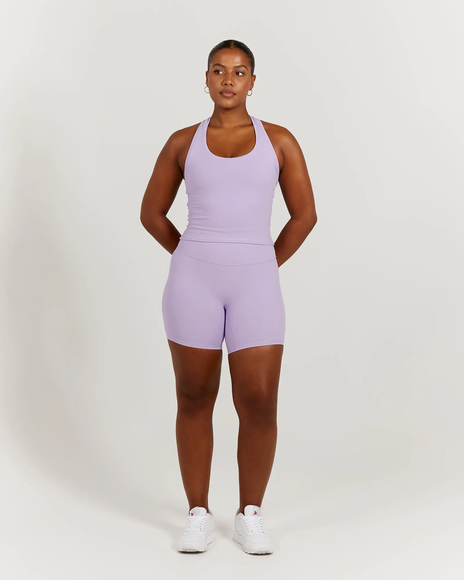 LUXE MIDRIFF TANK - LILAC