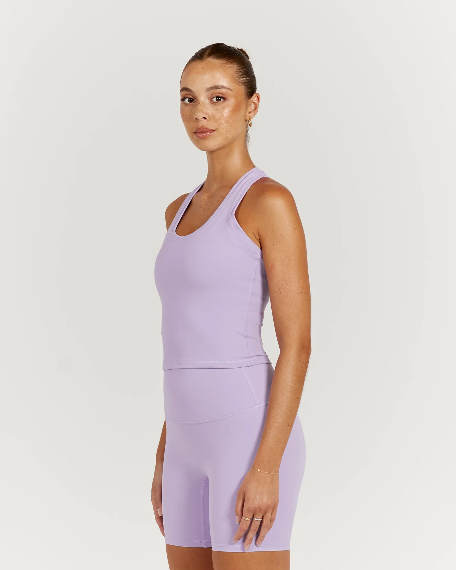 LUXE MIDRIFF TANK - LILAC