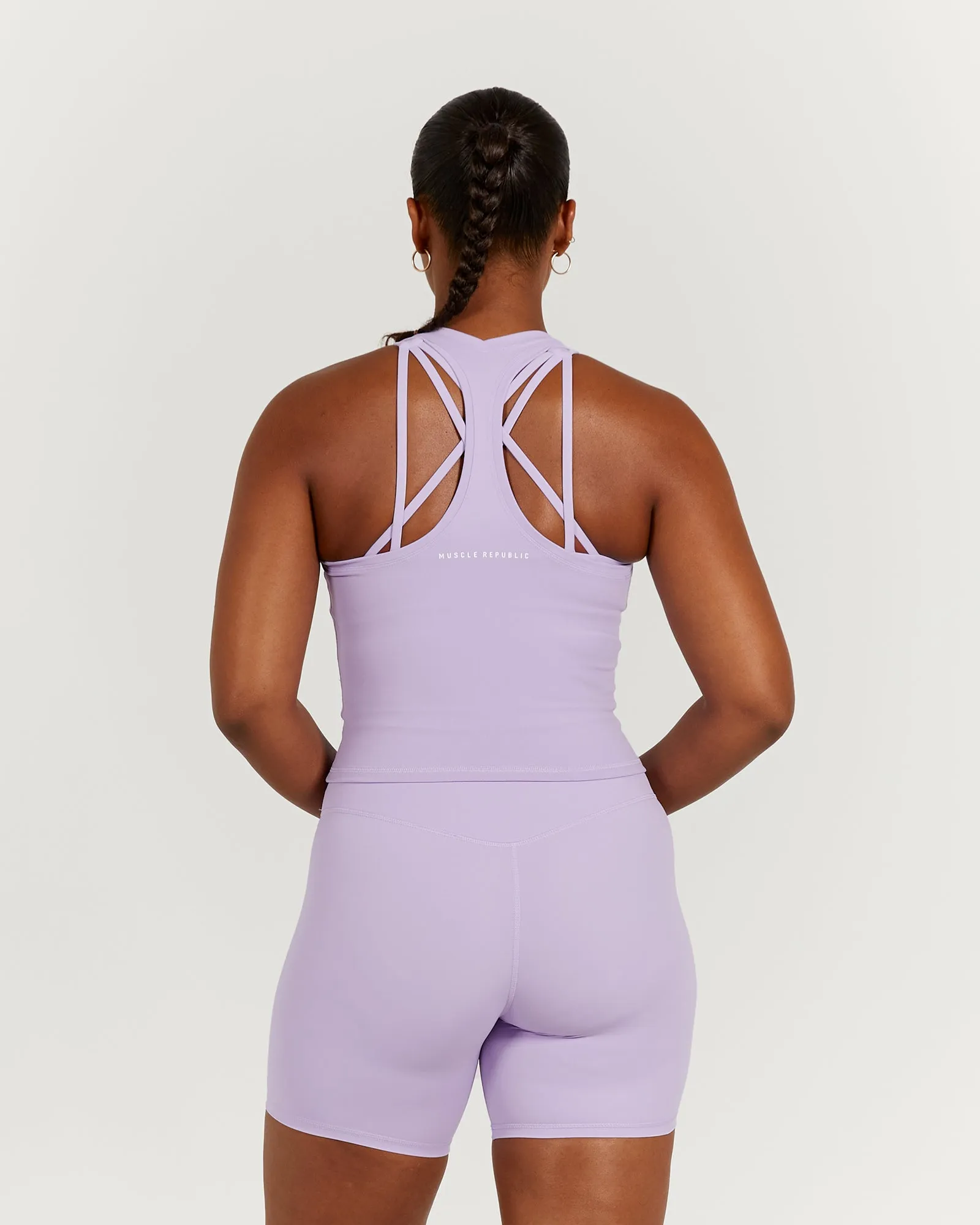 LUXE MIDRIFF TANK - LILAC