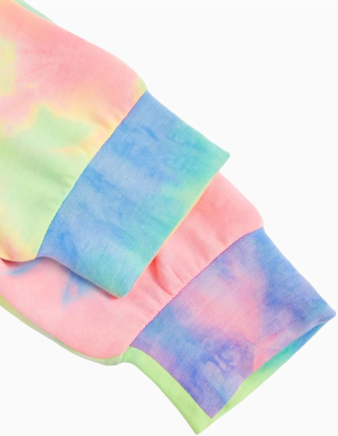 MakeMeChic Women's Tie Dye Sweatshirt Casual Workout Crop Hoodies