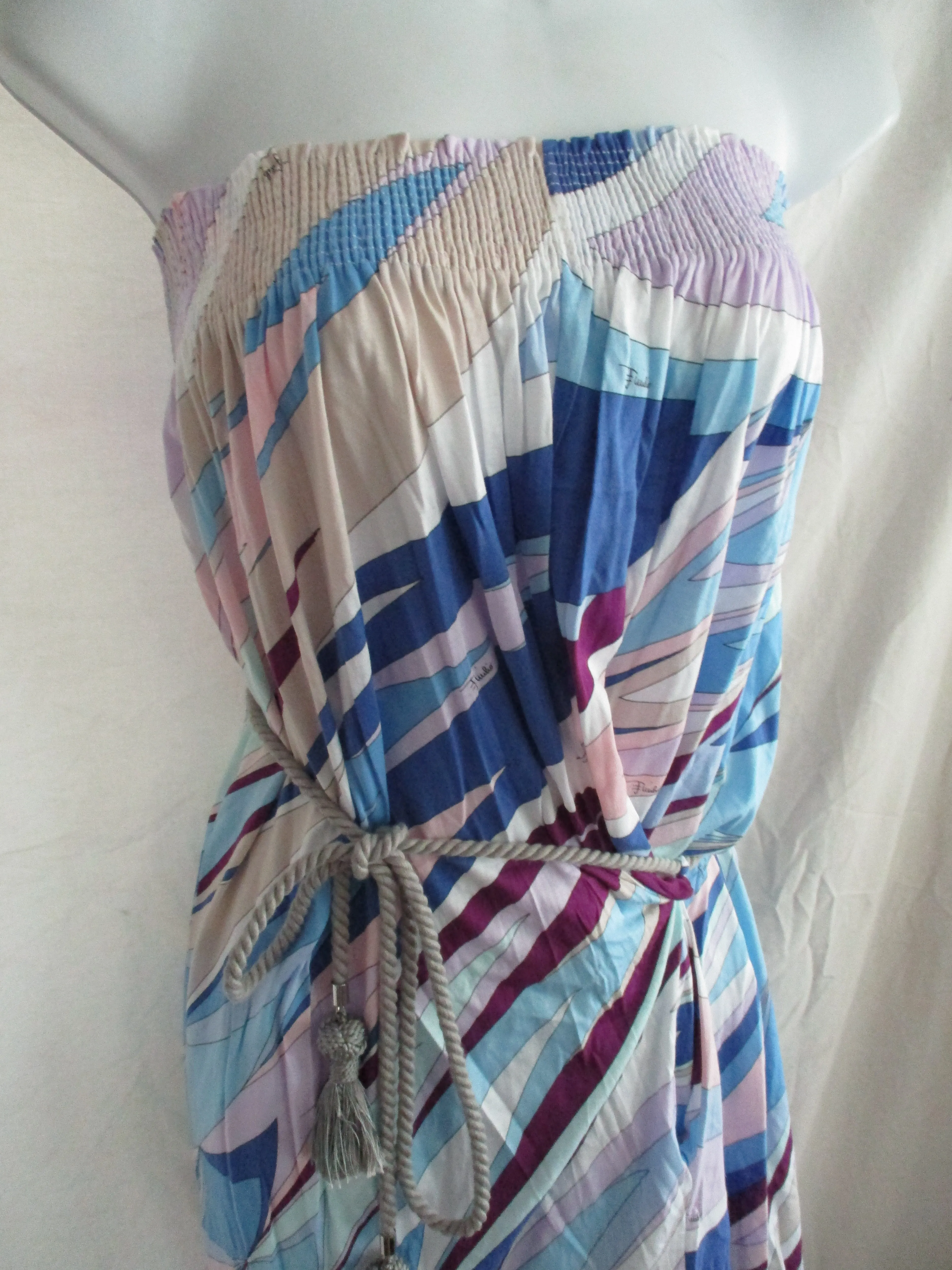 NWT NEW EMILIO PUCCI Italy FORNITORE Sundress Dress FLOWER FLORAL