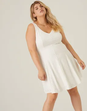 Plus Size Eyelet Lace Sundress