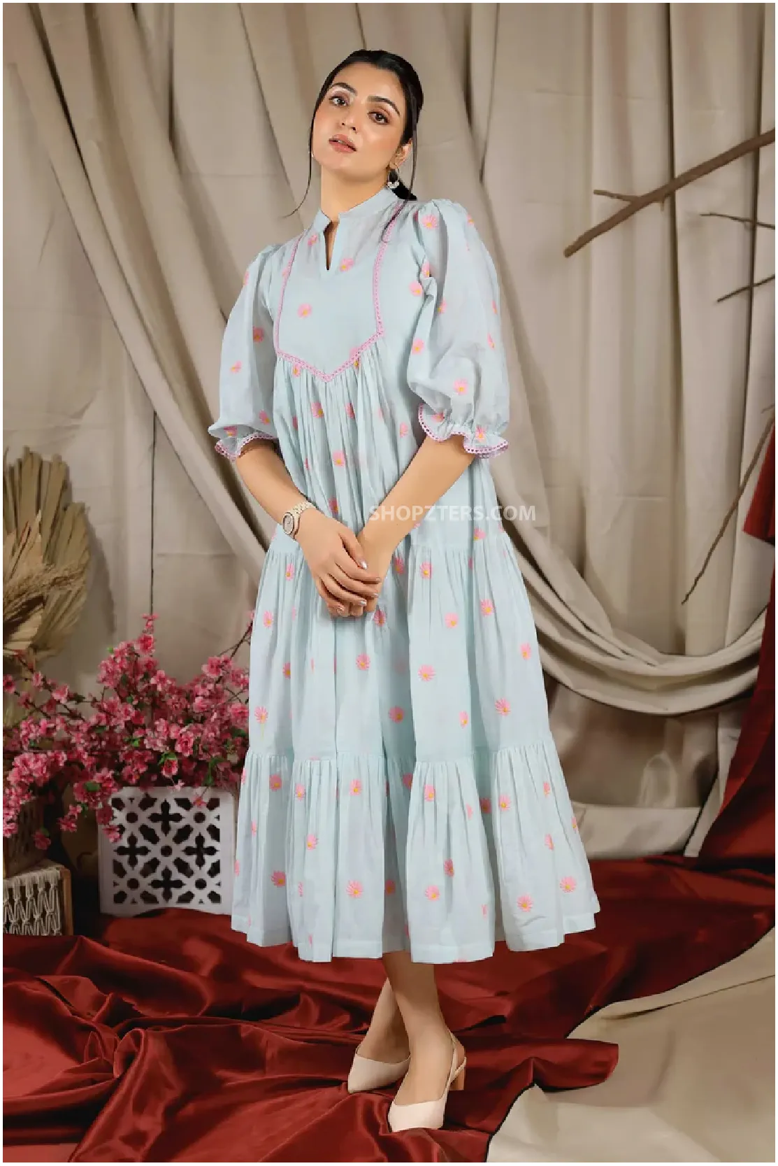 Powder Blue Summer Dress