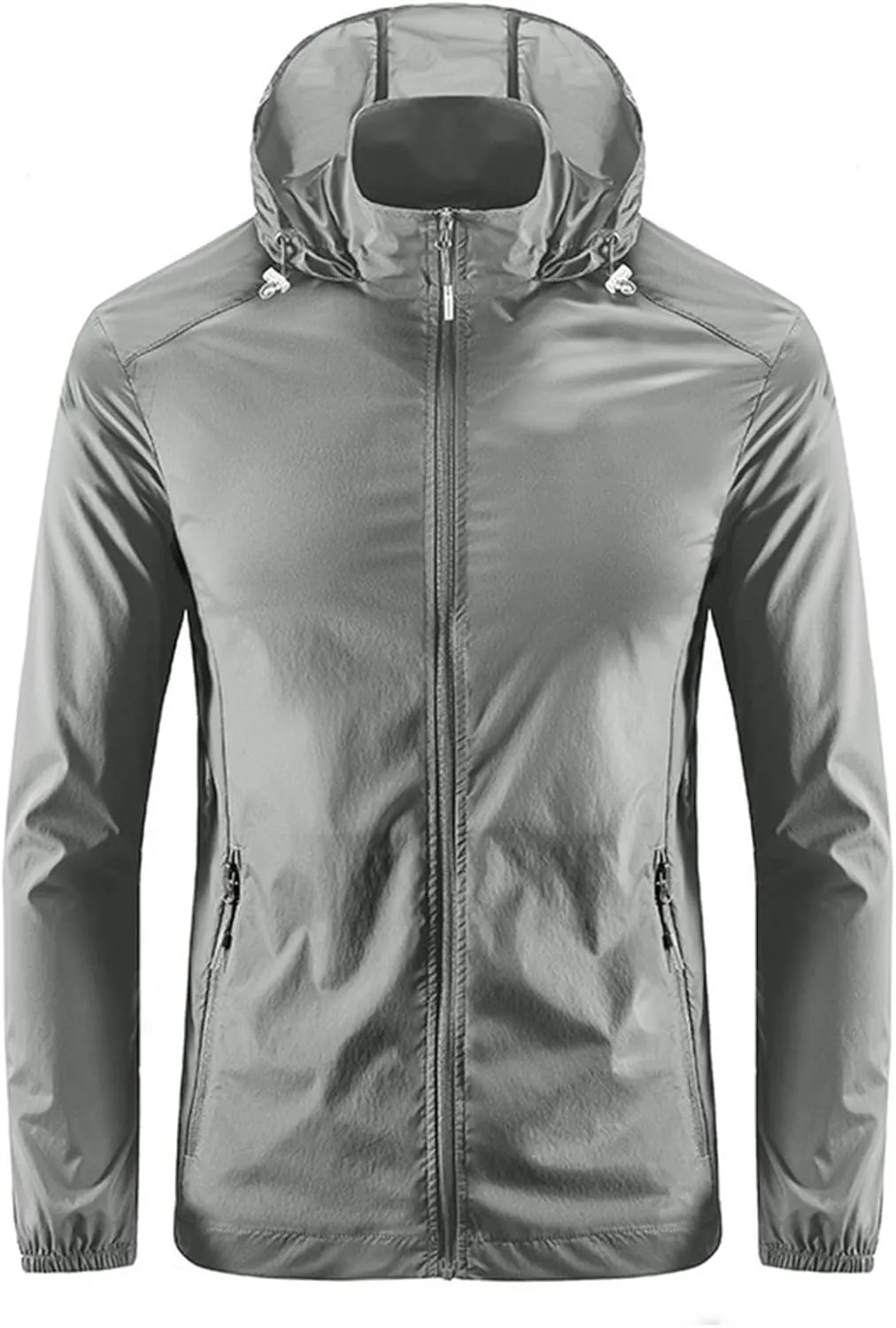 Rain Jacket for Men Lightweight Waterproof Hooded Rain Shell Jackets Windbreaker Raincoat with Hood for Golf Cycling