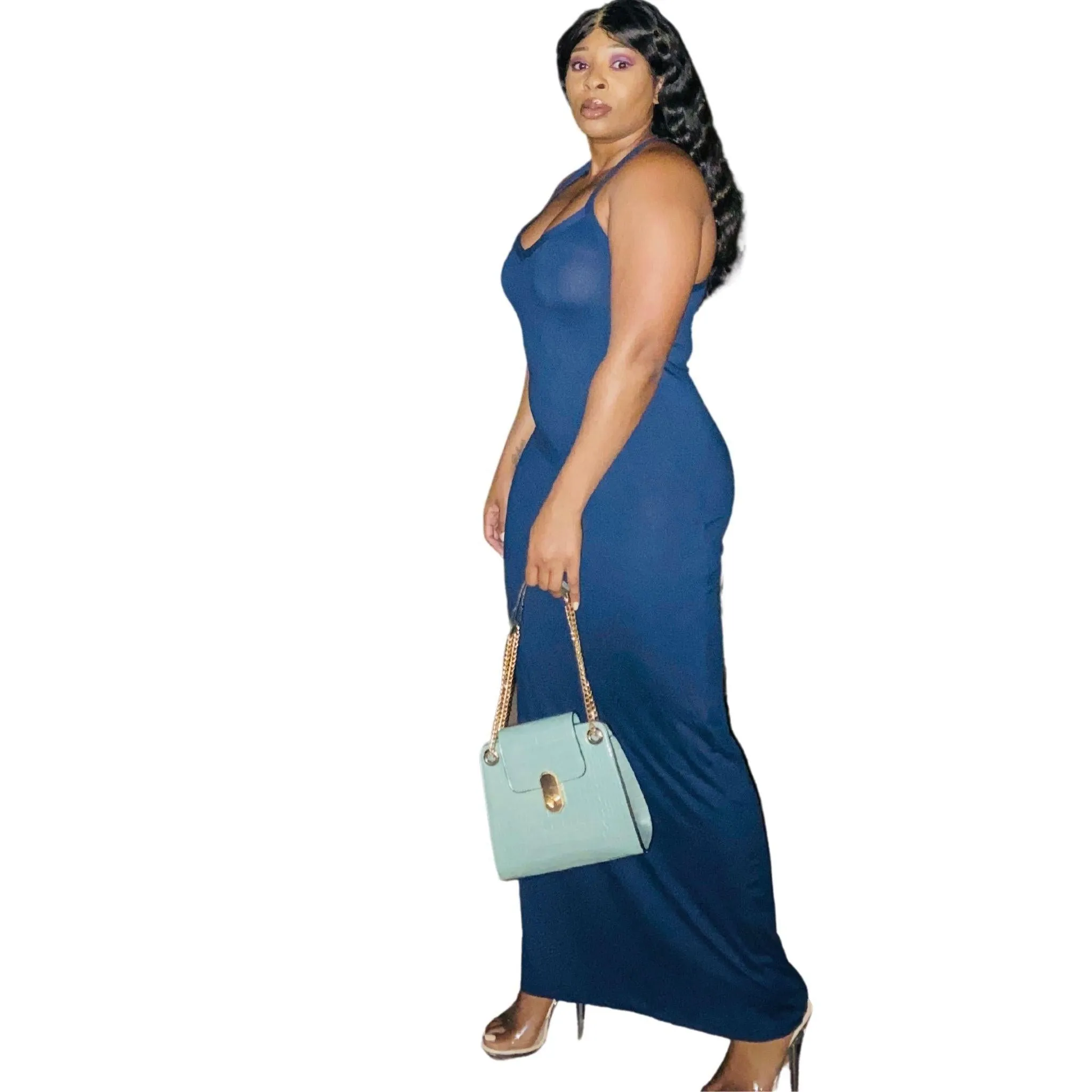 Riley Racer Back Maxi Dress Plus