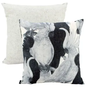 Shadow Flock Linen Cushion - 50cm x 50cm