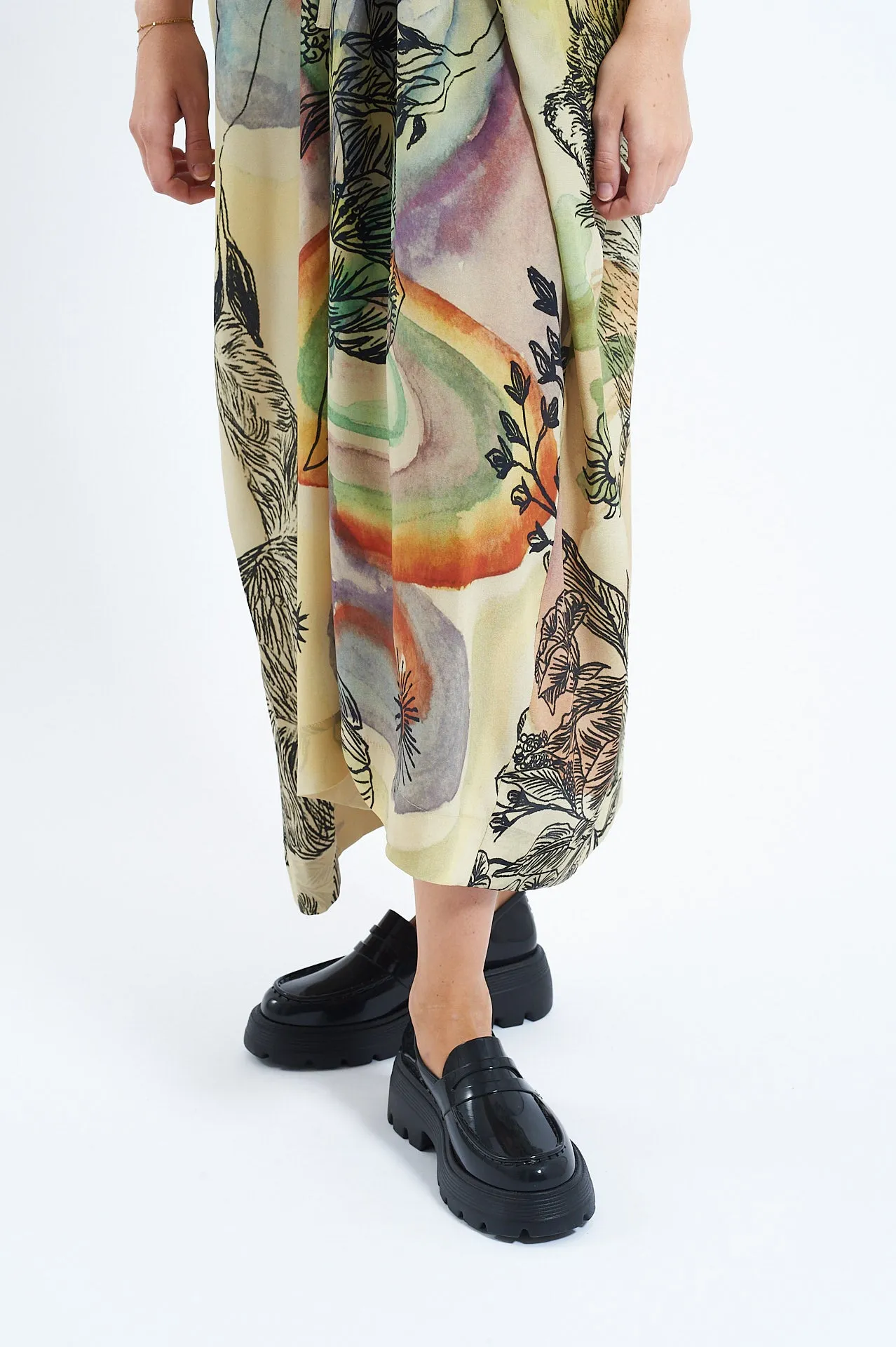 Silk Dress - Print B