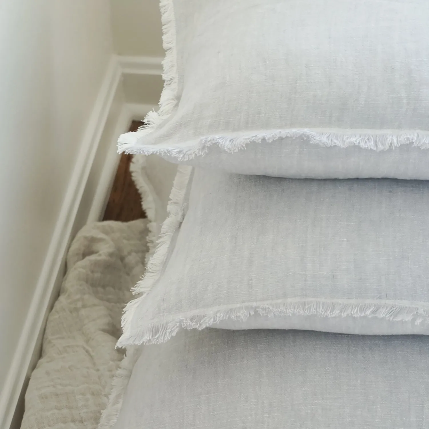 So Soft Linen Fringe Throw Pillow