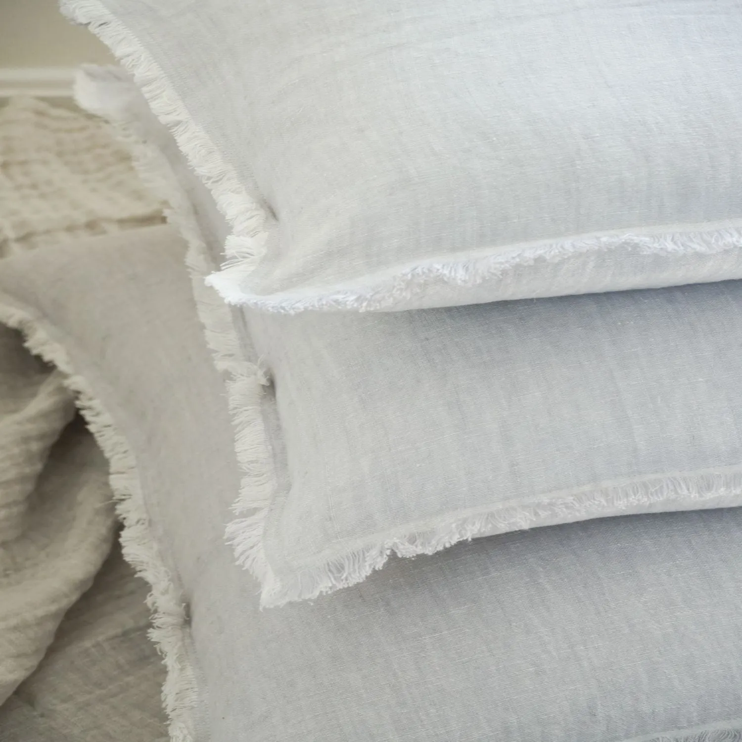 So Soft Linen Fringe Throw Pillow