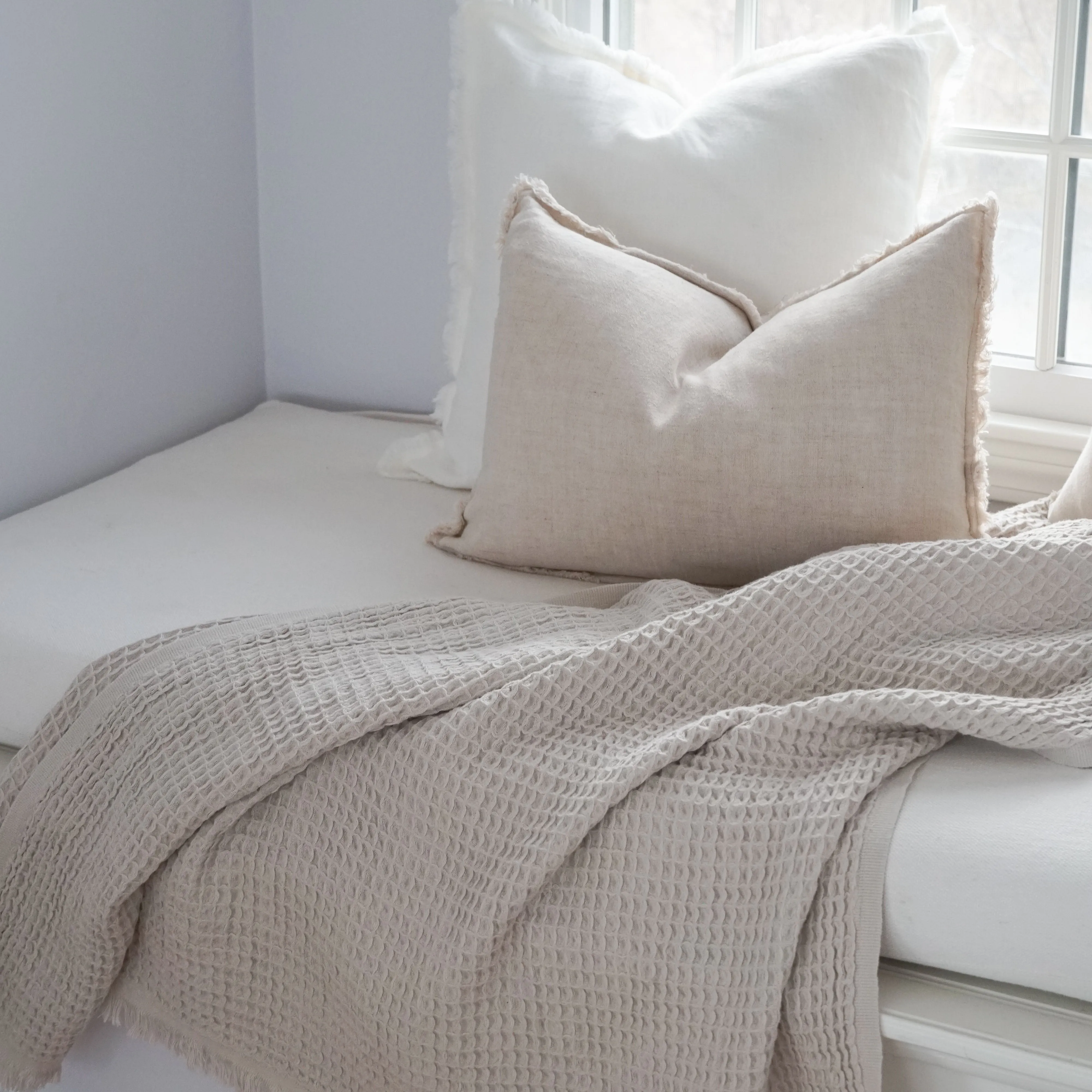 So Soft Linen Fringe Throw Pillow