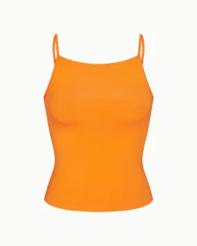 Soft Stretch High Neck Tank | Sunset