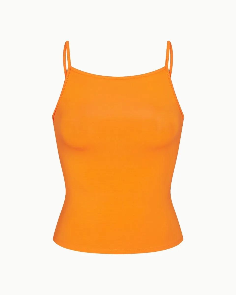 Soft Stretch High Neck Tank | Sunset