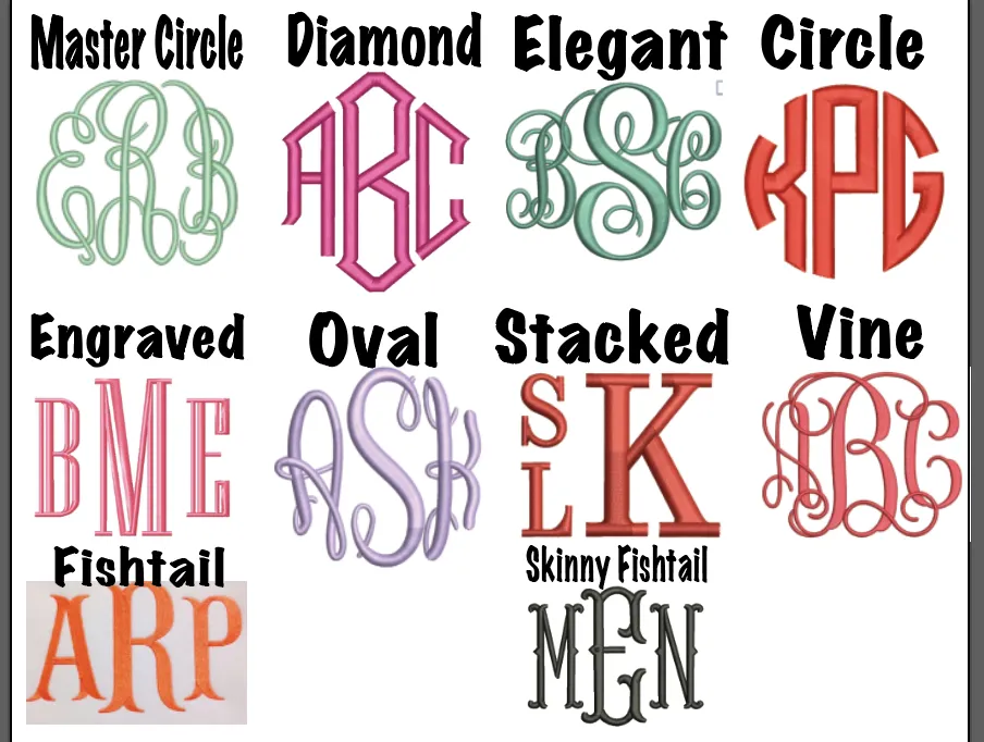 Spring Comfort Colors Monogram Tee