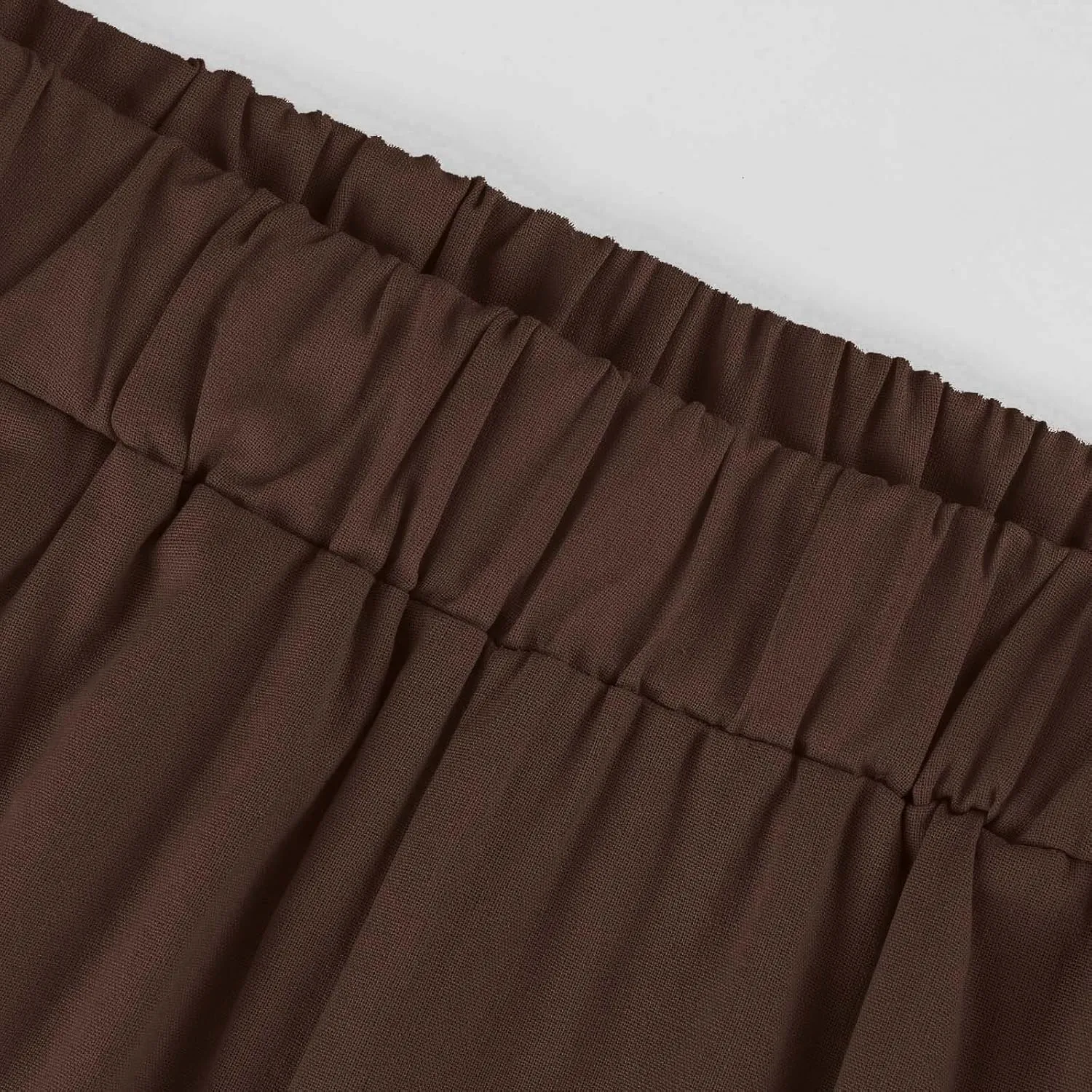 Summer Pants for Women 2024 Casual Dressy Linen Beach Drawstring Capri Crop Pants 2024 Elastic Waist Crop Trousers