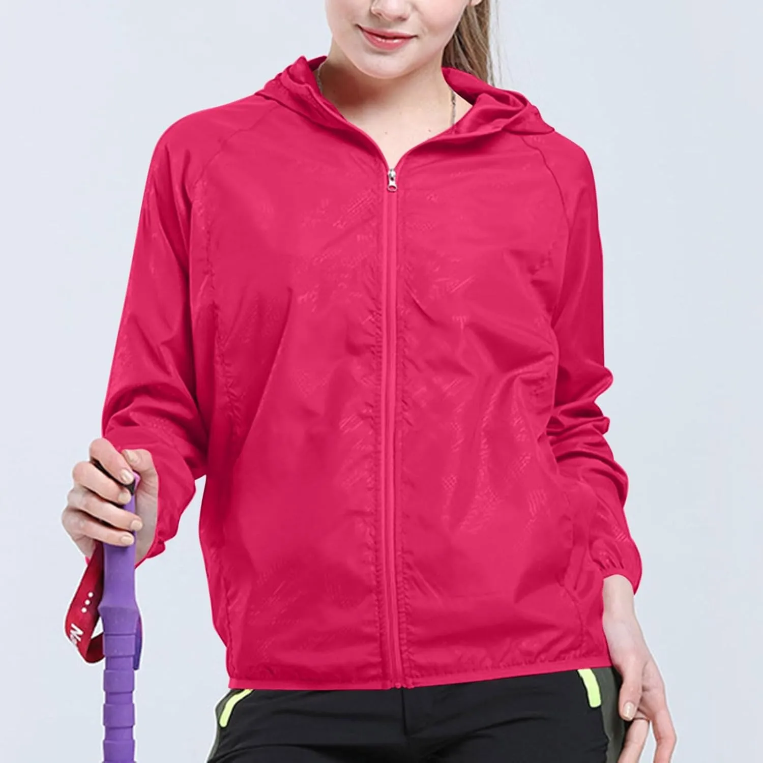 Sun Protection Hoodie SPF Jacket Women & Men Lightweight Full Zip Up Summer UV UPF50  Jackets Family Matching Clothes