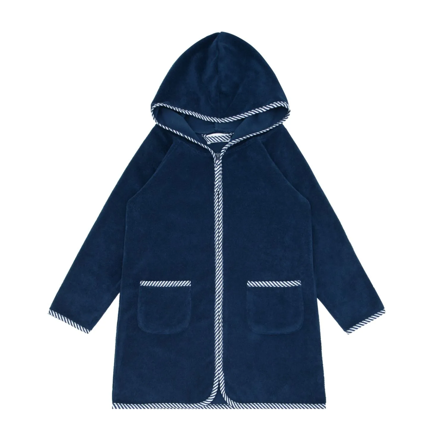 Terry Hooded Coverup - Navy