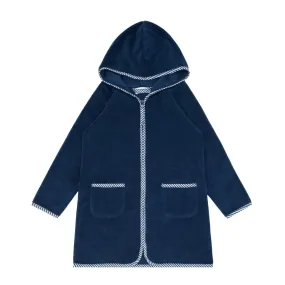 Terry Hooded Coverup - Navy