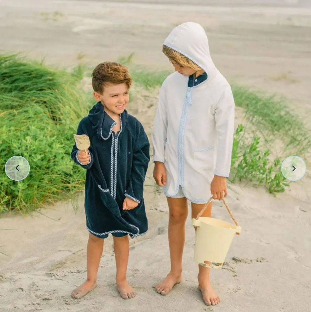 Terry Hooded Coverup - Navy
