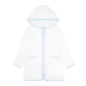 Terry Hooded Coverup - White