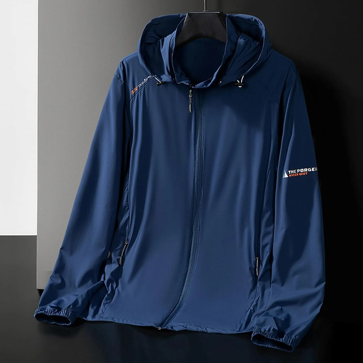 UPF 50  UV Sun Protection Jacket Hooded Mens Womens Lightweight Hiking Fishing Summer Clothing SPF Cooling Sun Shirt